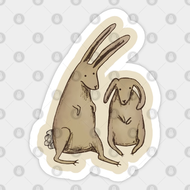 Bunnies Sticker by Sophie Corrigan